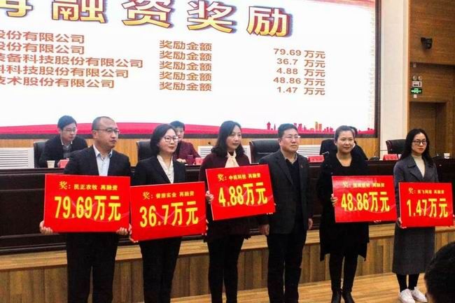 公司榮獲洛陽(yáng)市資本市場(chǎng)發(fā)展專(zhuān)項(xiàng)獎(jiǎng)補(bǔ)